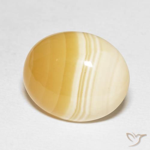 Agate Multicolore naturelle ovale, 17.37 ct, Opaque