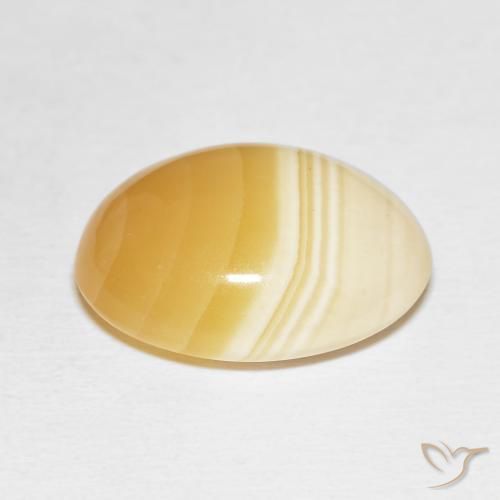 Agate Multicolore naturelle ovale, 17.37 ct, Opaque