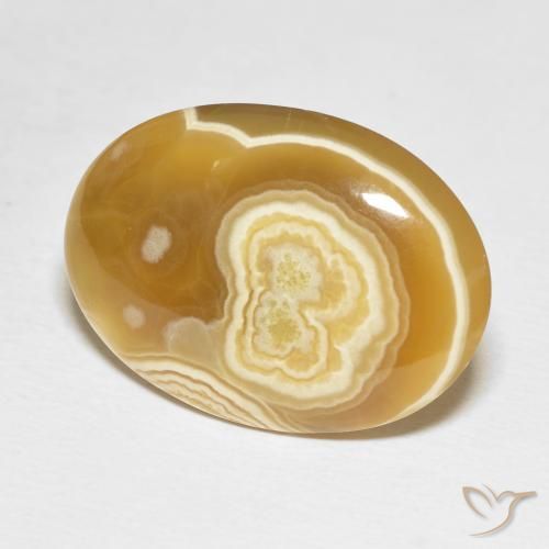 Agate Multicolore naturelle ovale, 20.50 ct, Opaque