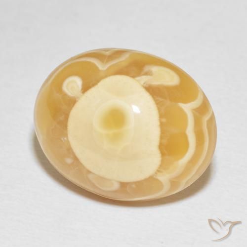 Agate Multicolore naturelle ovale, 20.91 ct, Opaque