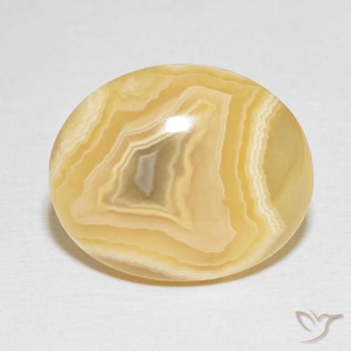 16.33ct Naturel Multicolore Agate, ovale, Opaque, Photo A