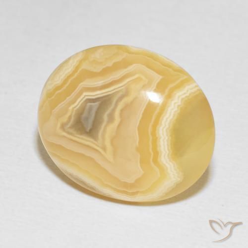 Agate Multicolore naturelle ovale, 16.33 ct, Opaque