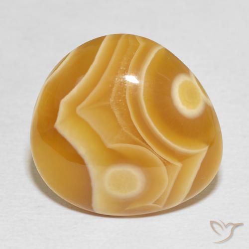 Agate Multicolore naturelle En forme de poire, 18.16 ct, Opaque