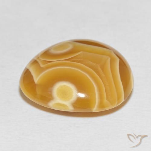 Agate Multicolore naturelle En forme de poire, 18.16 ct, Opaque