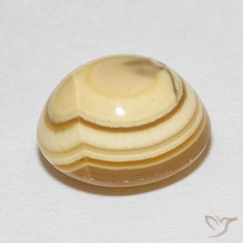 Agate Multicolore naturelle ovale, 12.01 ct, Opaque
