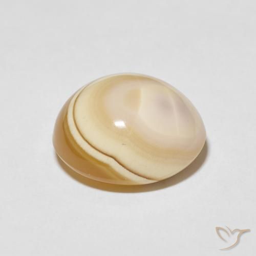 Agate Multicolore naturelle ovale, 15.87 ct, Opaque