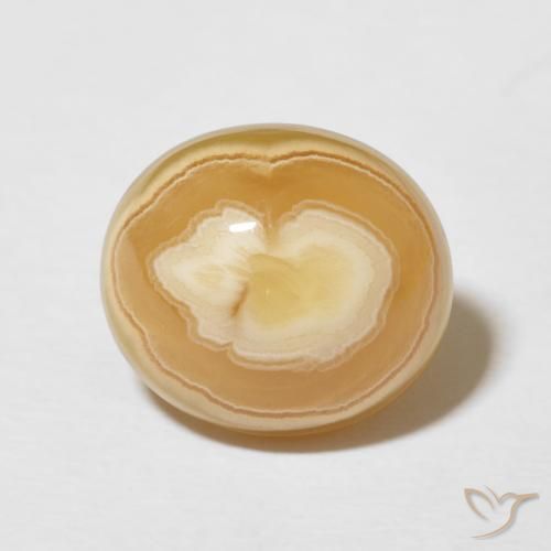 Agate Multicolore naturelle ovale, 7.17 ct, Opaque