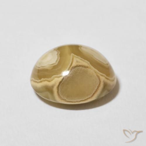 Agate Multicolore naturelle ovale, 7.32 ct, Opaque