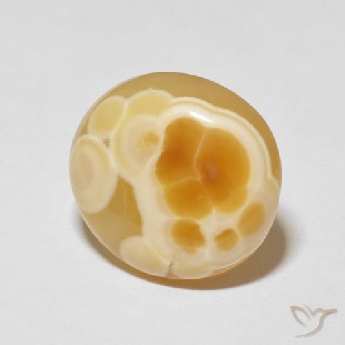 Agate Multicolore naturelle ovale, 14.33 ct, Opaque