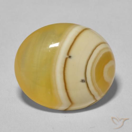 Agate Multicolore naturelle ovale, 12.25 ct, Opaque