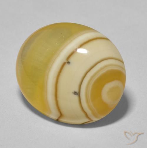 Agate Multicolore naturelle ovale, 12.25 ct, Opaque