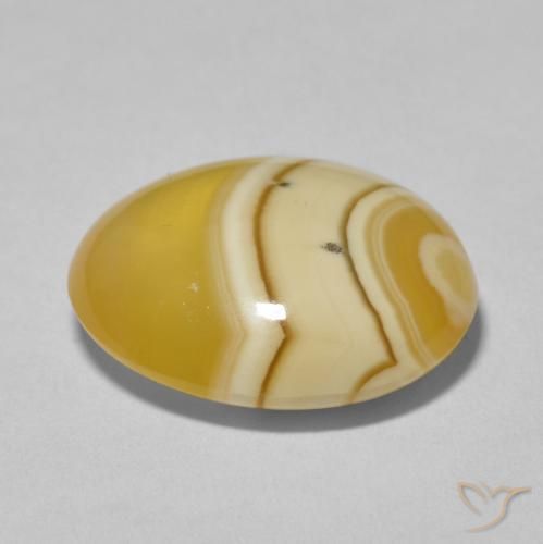 Agate Multicolore naturelle ovale, 12.25 ct, Opaque