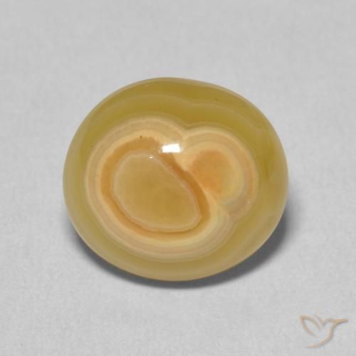 Agate Multicolore naturelle ovale, 5.20 ct, Opaque