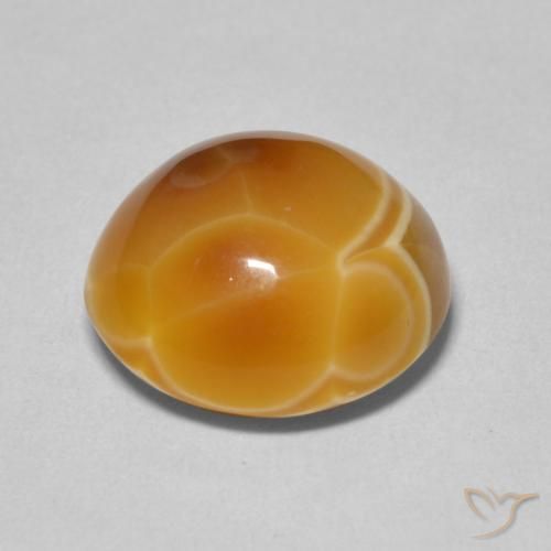 Agate Multicolore naturelle ovale, 11.03 ct, Opaque
