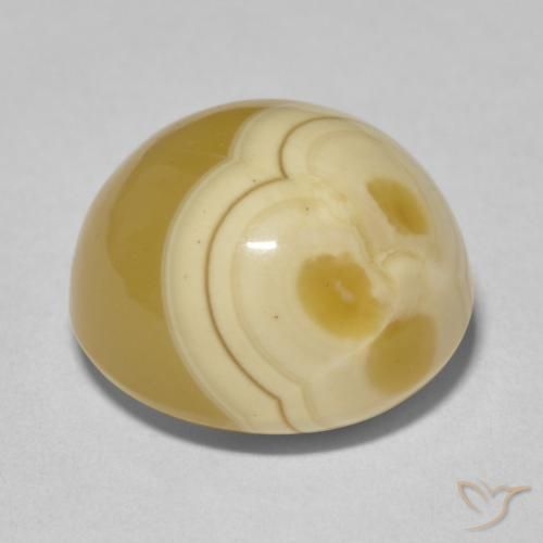 Agate Multicolore naturelle ovale, 17.70 ct, Opaque