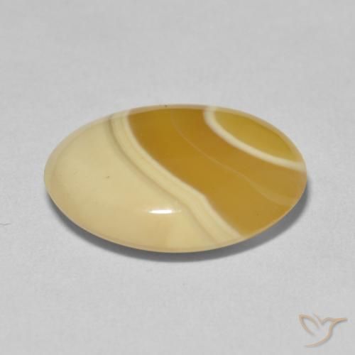 Agate Multicolore naturelle ovale, 8.04 ct, Opaque