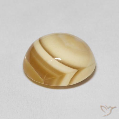 Agate Multicolore naturelle ovale, 10.01 ct, Opaque