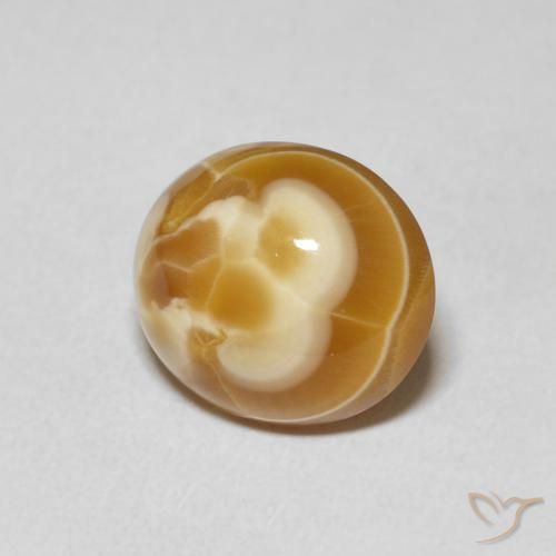 Agate Multicolore naturelle ovale, 6.40 ct, Opaque