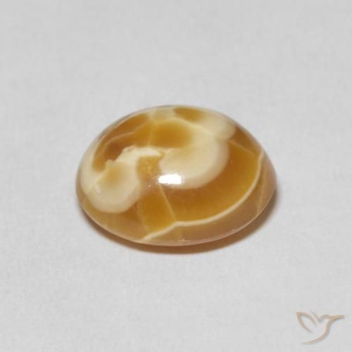 Agate Multicolore naturelle ovale, 6.40 ct, Opaque