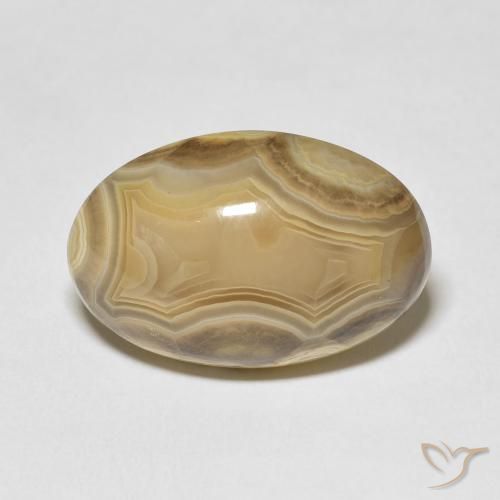 Agate Multicolore naturelle ovale, 26.72 ct, Opaque