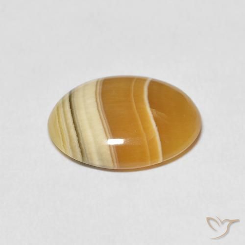 Agate Multicolore naturelle ovale, 5.42 ct, Opaque
