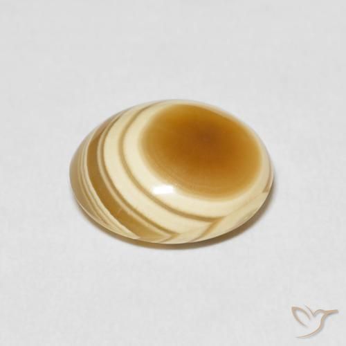 Agate Multicolore naturelle ovale, 6.30 ct, Opaque