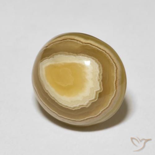 Agate Multicolore naturelle ovale, 11.55 ct, Opaque