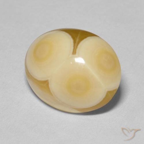 Agate Multicolore naturelle ovale, 12.11 ct, Opaque