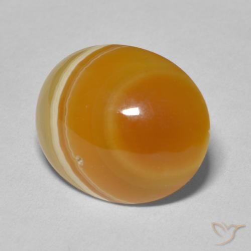 Agate Multicolore naturelle ovale, 13.38 ct, Opaque