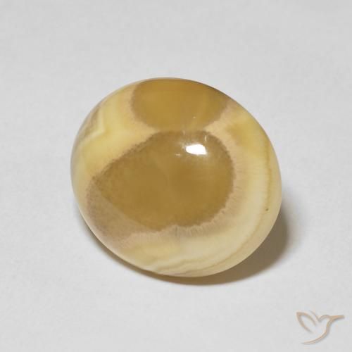 Agate Multicolore naturelle ovale, 16.42 ct, Opaque