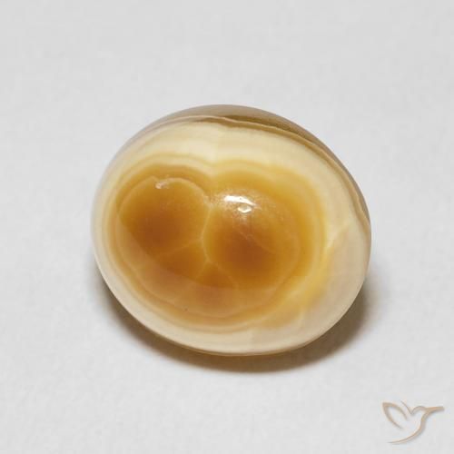 Agate Multicolore naturelle ovale, 6.50 ct, Opaque