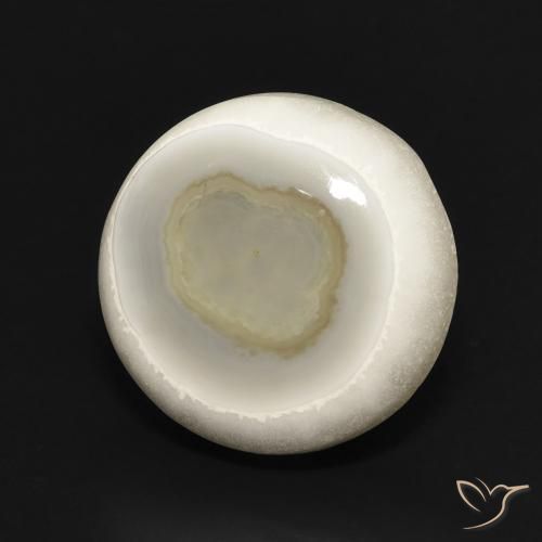 Agate Blanc multicolore naturelle Tour, 12.79 ct, Opaque