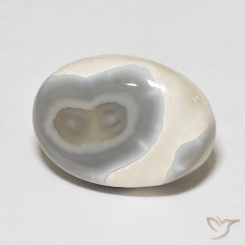 Agate Multicolore naturelle ovale, 14.42 ct, Opaque