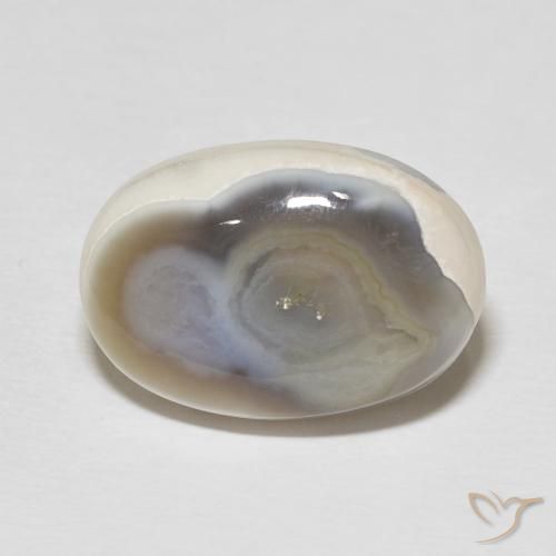 11.46ct Naturel Multicolore Agate, ovale, Opaque, Photo A