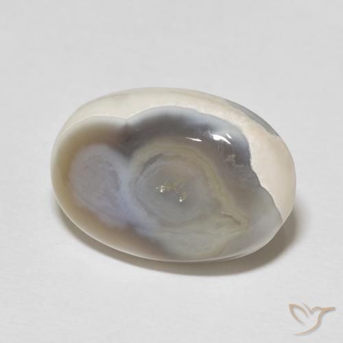 Agate Multicolore naturelle ovale, 11.46 ct, Opaque