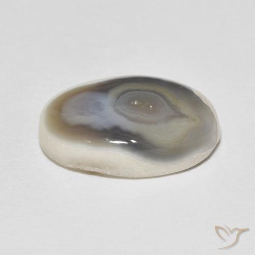 Agate Multicolore naturelle ovale, 11.46 ct, Opaque