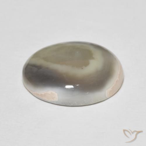Agate Multicolore naturelle ovale, 11.77 ct, Opaque