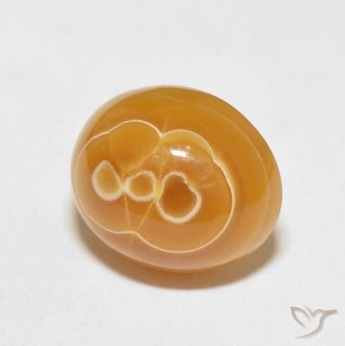 Agate Multicolore naturelle ovale, 7.67 ct, Opaque