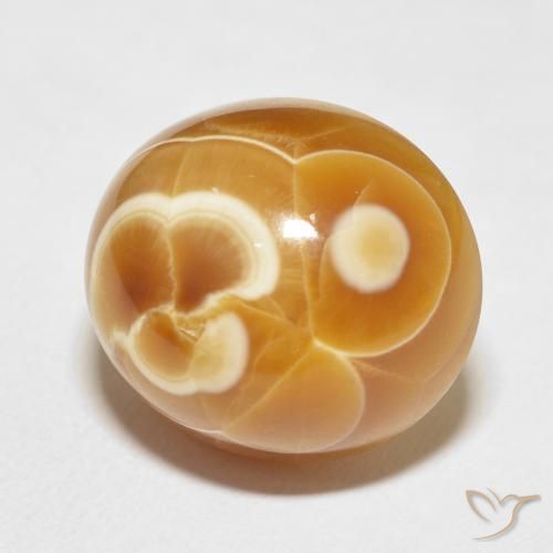 Agate Multicolore naturelle ovale, 24.26 ct, Opaque