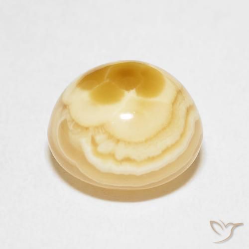 Agate multicolore naturelle coupe roude, 5,40 ct, opaque