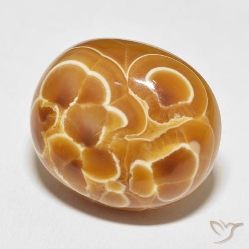 Agate Multicolore naturelle ovale, 45.93 ct, Opaque