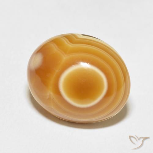 Agate Multicolore naturelle ovale, 10.98 ct, Opaque