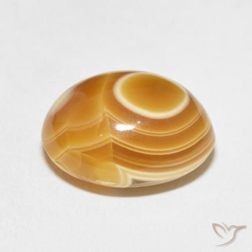Agate Multicolore naturelle ovale, 10.98 ct, Opaque