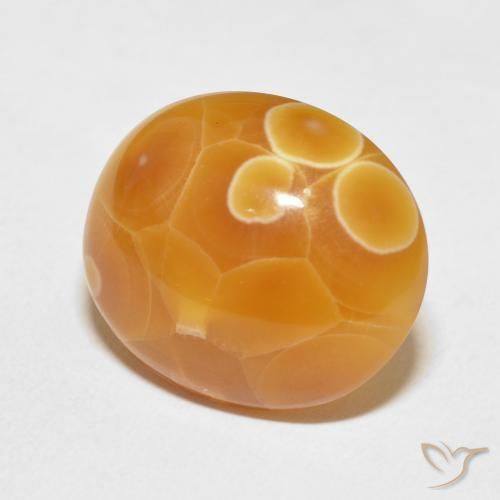 Agate Multicolore naturelle ovale, 17.46 ct, Opaque