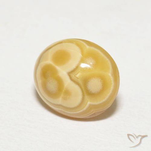 Agate Multicolore naturelle Coupe ovale, 2.92 ct, Opaque