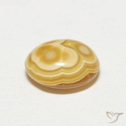 Agate Multicolore naturelle Coupe ovale, 2.92 ct, Opaque