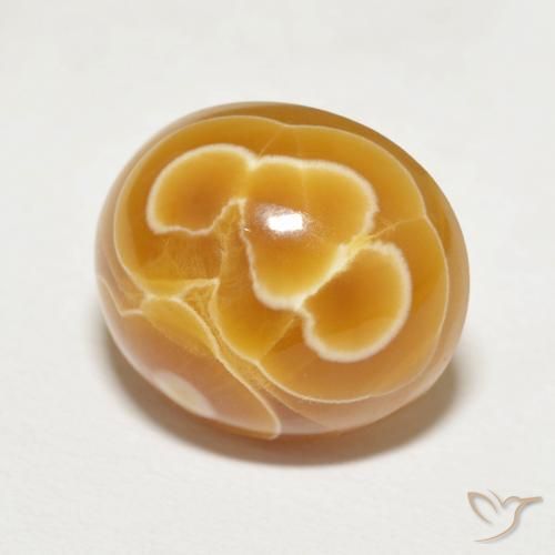 Agate Multicolore naturelle ovale, 14.32 ct, Opaque