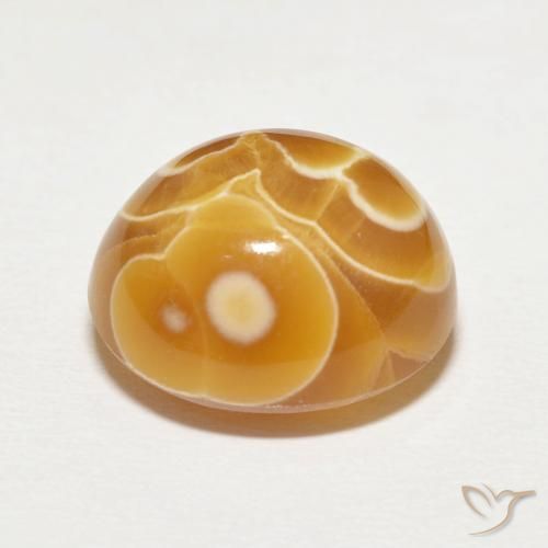 Agate Multicolore naturelle ovale, 14.32 ct, Opaque