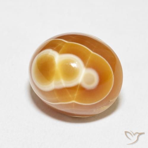 Agate Multicolore naturelle ovale, 13.40 ct, Opaque