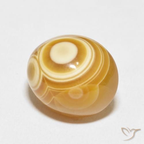 Agate Multicolore naturelle ovale, 16.20 ct, Opaque